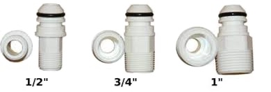 Les différentes connexions du porte filtre modulaire